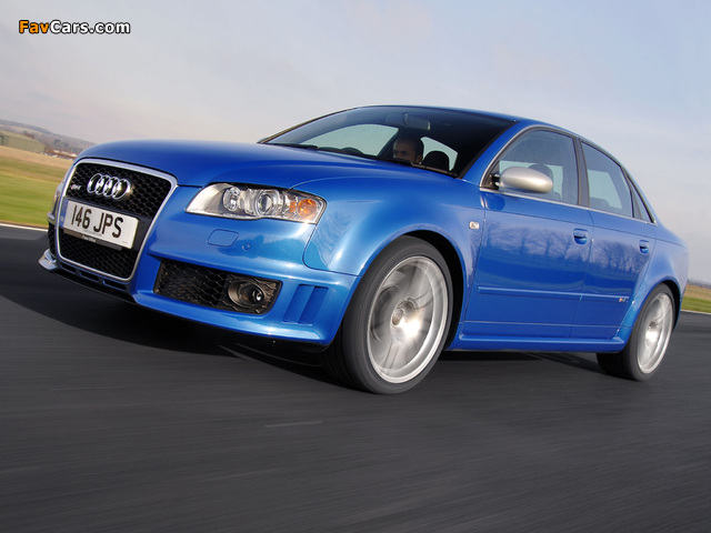 Audi RS4 Sedan UK-spec (B7,8E) 2005–07 wallpapers (640 x 480)