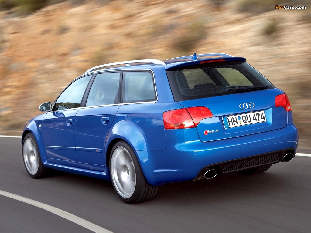 Audi RS4 Avant (B7,8E) 2006–08 photos (1024 x 768)