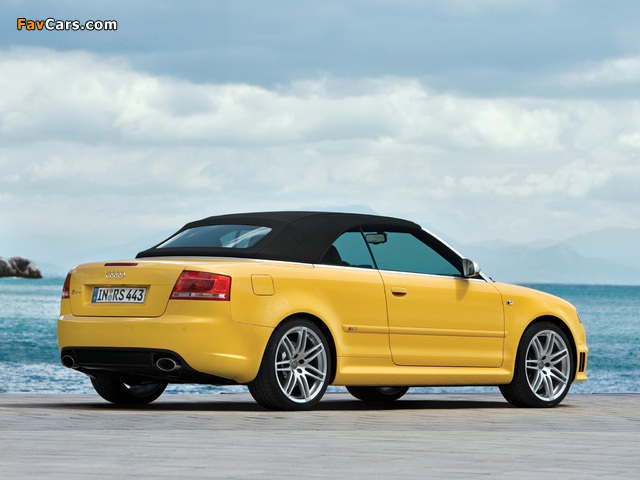 Audi RS4 Cabriolet (B7,8H) 2006–08 wallpapers (640 x 480)