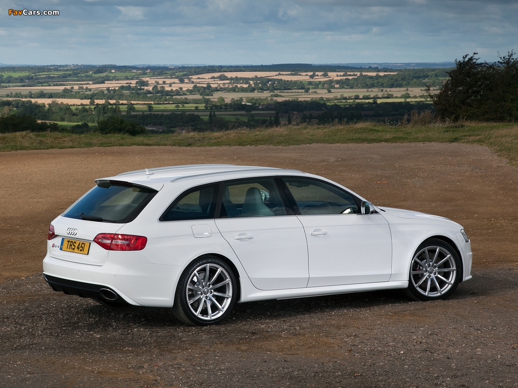 Audi RS4 Avant UK-spec (B8,8K) 2012 photos (1024 x 768)