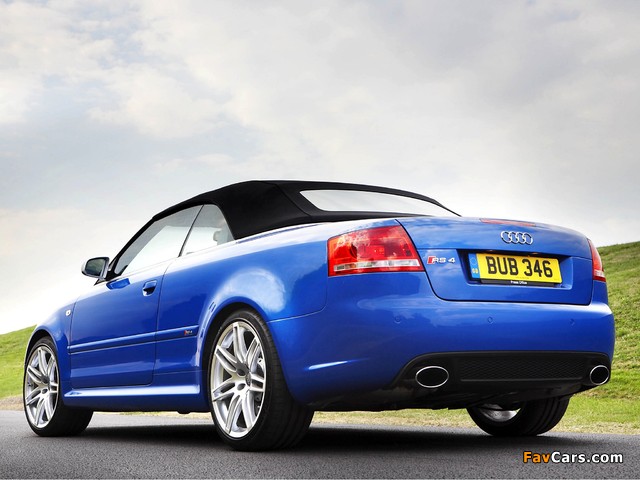 Images of Audi RS4 Cabriolet UK-spec (B7,8H) 2006–08 (640 x 480)