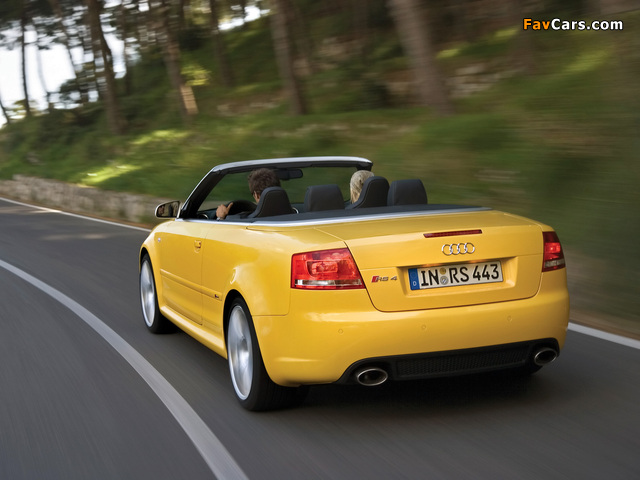 Pictures of Audi RS4 Cabriolet (B7,8H) 2006–08 (640 x 480)