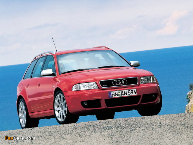 Audi RS4 Avant (B5,8D) 2000–01 wallpapers (640 x 480)