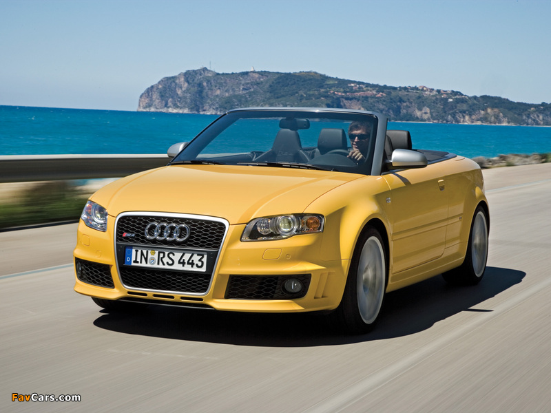 Audi RS4 Cabriolet (B7,8H) 2006–08 wallpapers (800 x 600)