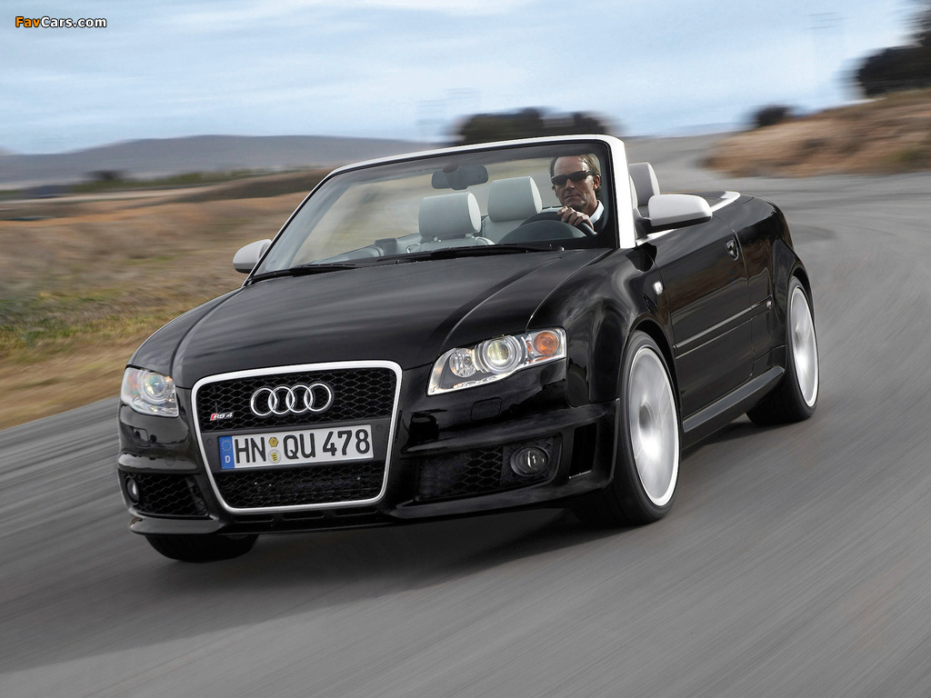 Audi RS4 Cabriolet (B7,8H) 2006–08 wallpapers (1024 x 768)