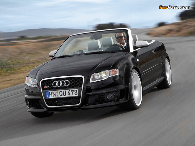 Audi RS4 Cabriolet (B7,8H) 2006–08 wallpapers (640 x 480)