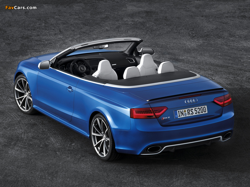 Audi RS5 Cabriolet 2012 wallpapers (800 x 600)