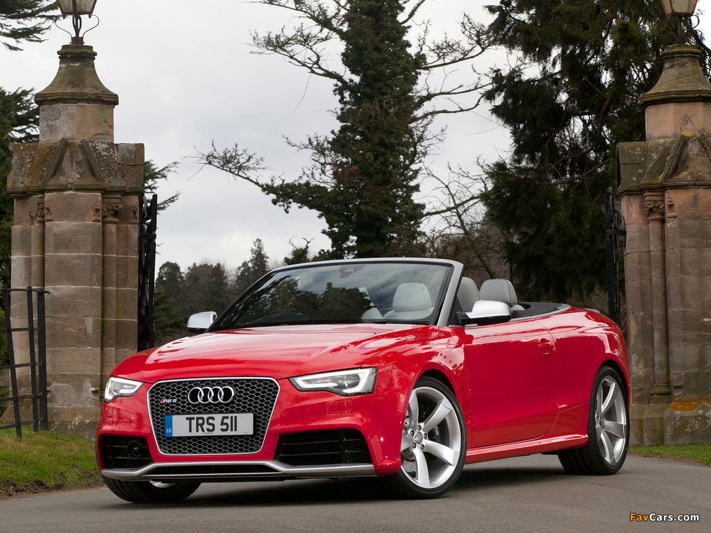 Audi RS5 Cabriolet UK-spec 2013 images (1024 x 768)