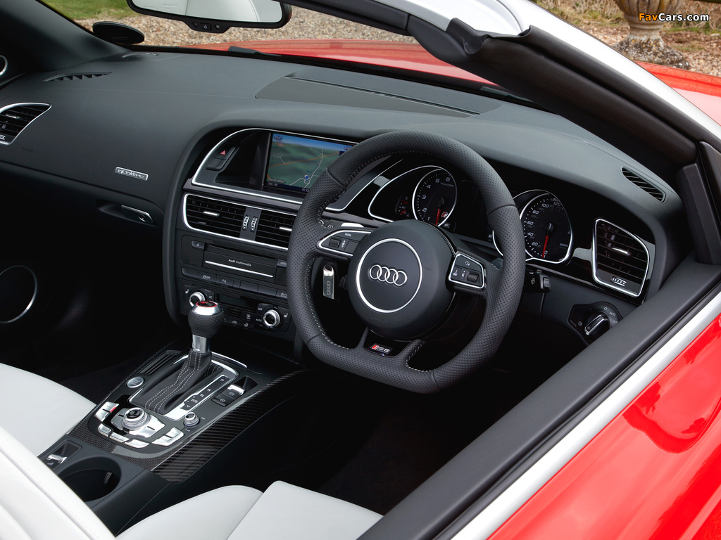 Audi RS5 Cabriolet UK-spec 2013 wallpapers (1024 x 768)