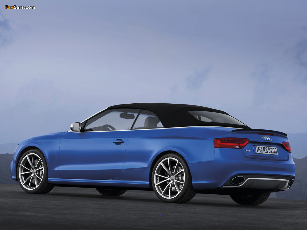 Audi RS5 Cabriolet 2012 wallpapers (1024 x 768)