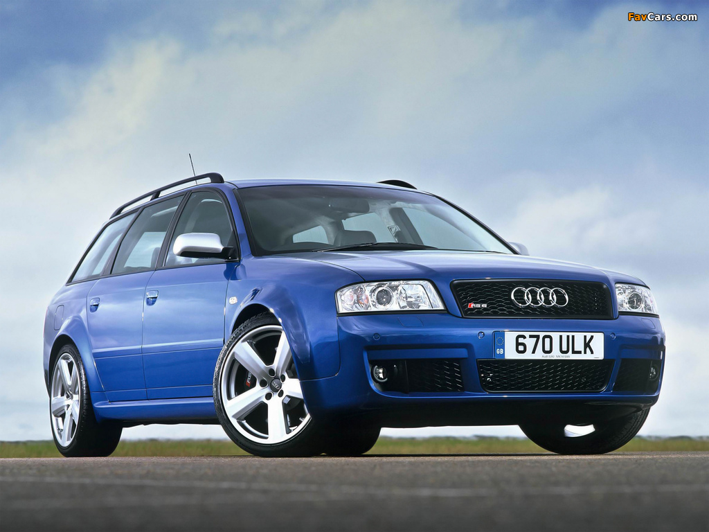 Audi RS6 plus Avant UK-spec (4B,C5) 2004 images (1024 x 768)