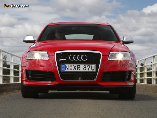Audi RS6 Avant AU-spec (4F,C6) 2008–10 images (640 x 480)