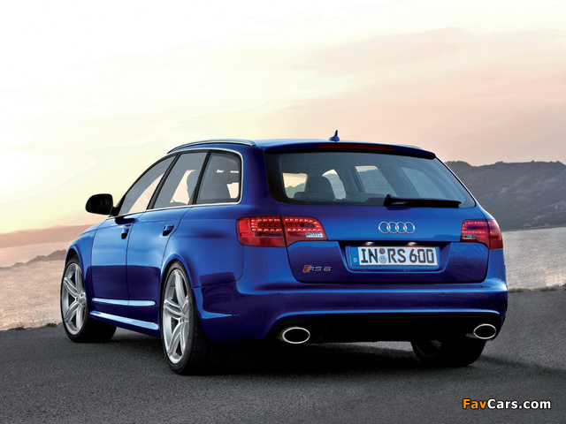 Audi RS6 Avant (4F,C6) 2008–10 images (640 x 480)