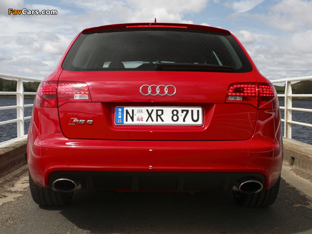 Audi RS6 Avant AU-spec (4F,C6) 2008–10 photos (640 x 480)