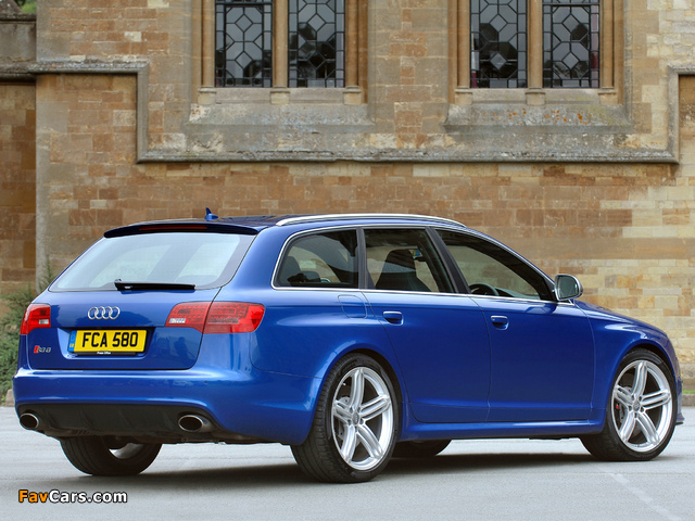 Audi RS6 Avant UK-spec (4F,C6) 2008–10 photos (640 x 480)