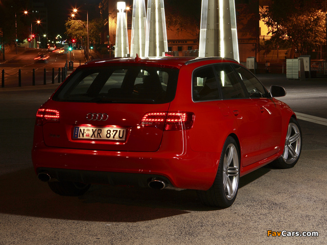 Audi RS6 Avant AU-spec (4F,C6) 2008–10 pictures (640 x 480)