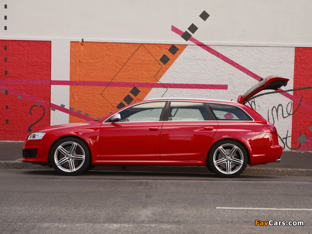 Audi RS6 Avant AU-spec (4F,C6) 2008–10 wallpapers (640 x 480)