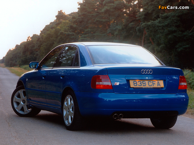 Audi S4 Sedan UK-spec (B5,8D) 1997–2002 wallpapers (640 x 480)