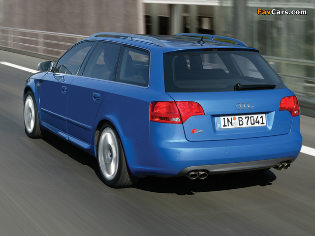 Audi S4 Avant (B7,8E) 2005–08 photos (640 x 480)