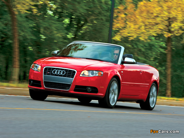 Audi S4 Cabriolet US-spec (B7,8H) 2007–08 photos (640 x 480)