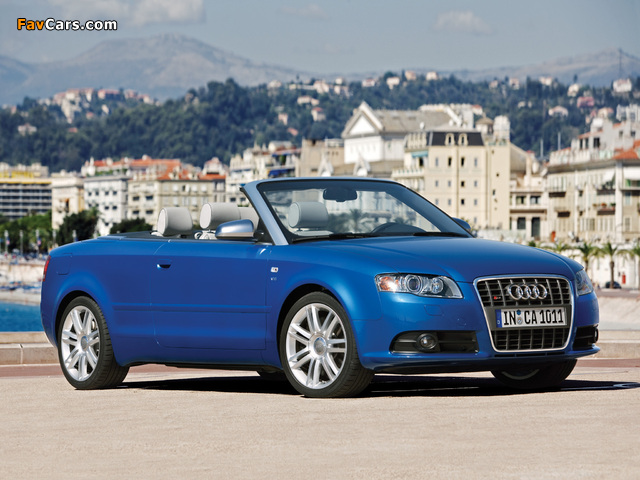 Audi S4 Cabriolet (B7,8H) 2007–08 wallpapers (640 x 480)