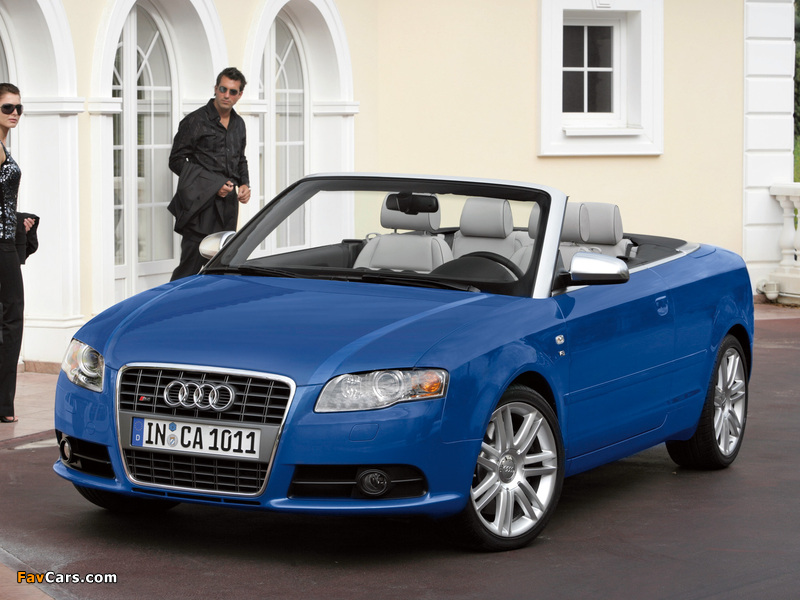 Audi S4 Cabriolet (B7,8H) 2007–08 wallpapers (800 x 600)