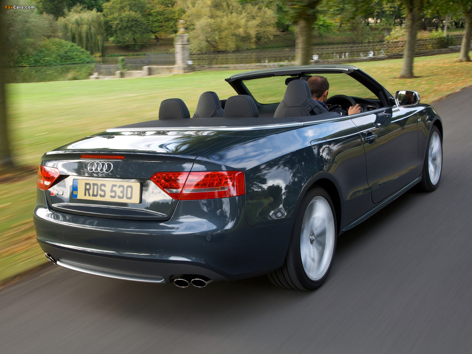 Audi S5 Cabriolet UK-spec 2009–11 pictures (1600 x 1200)