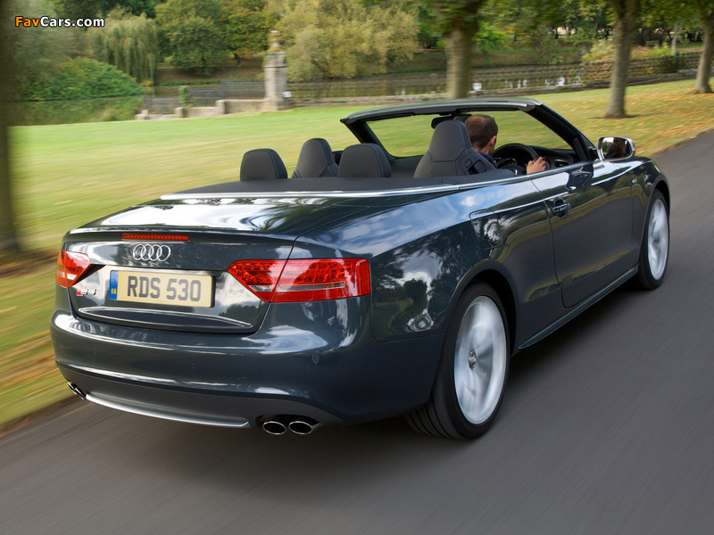 Audi S5 Cabriolet UK-spec 2009–11 pictures (800 x 600)