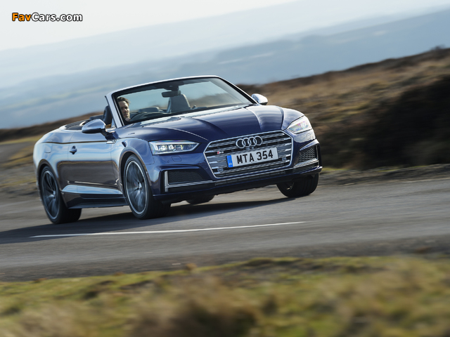 Photos of Audi S5 Cabriolet UK-spec 2017 (640 x 480)