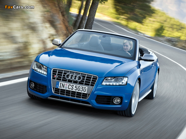 Audi S5 Cabriolet 2009–11 wallpapers (640 x 480)