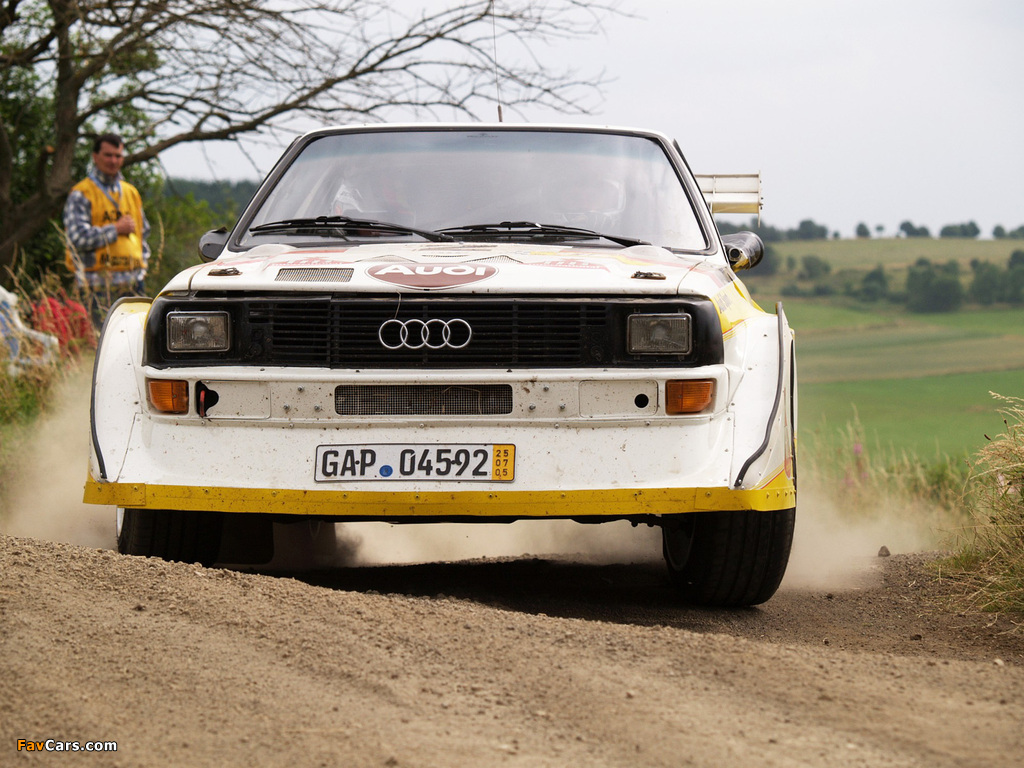 Audi Sport Quattro S1 Group B Rally Car 1985–86 wallpapers (1024 x 768)