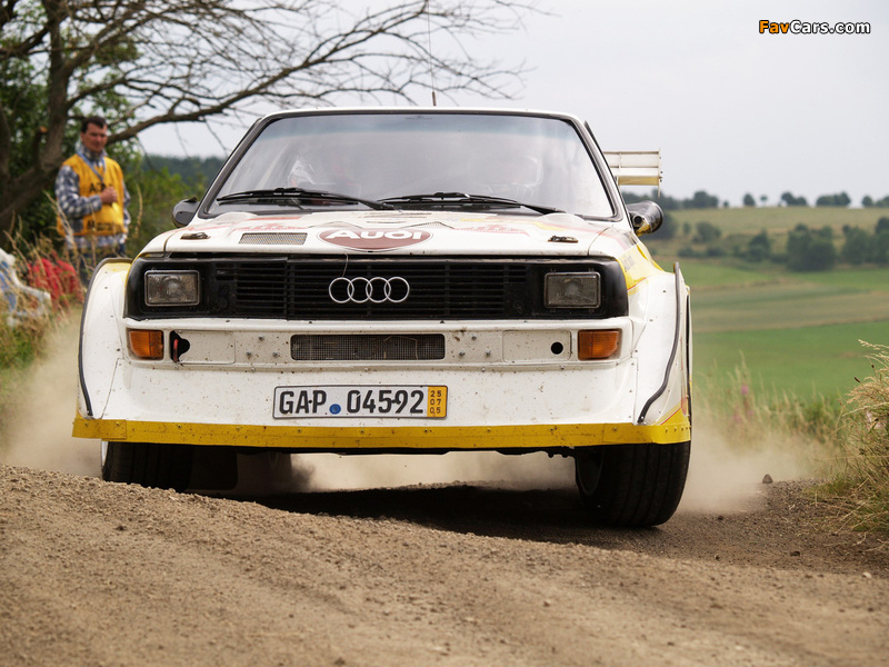 Audi Sport Quattro S1 Group B Rally Car 1985–86 wallpapers (800 x 600)