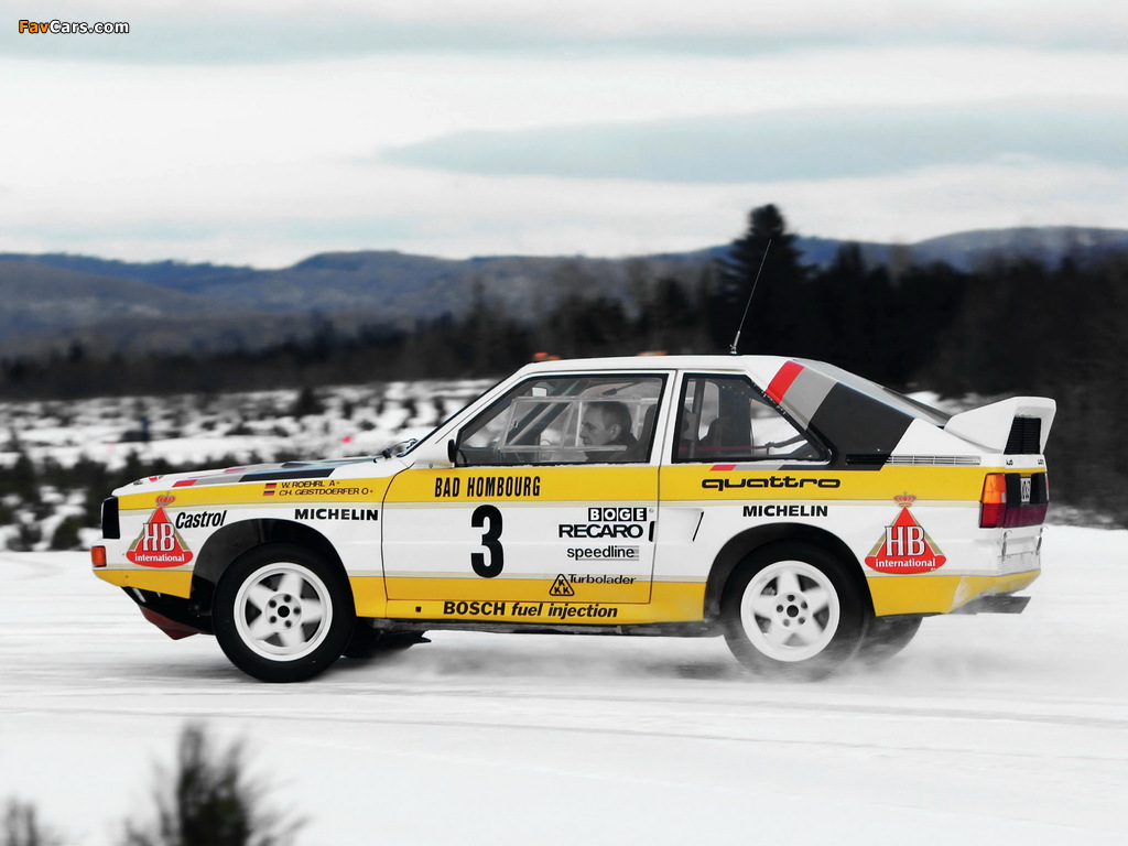 Images of Audi Sport Quattro Group B Rally Car 1984–86 (1024 x 768)