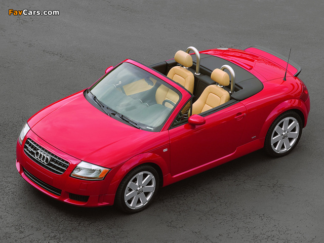 Audi TT 3.2 quattro Roadster US-spec (8N) 2003–06 pictures (640 x 480)