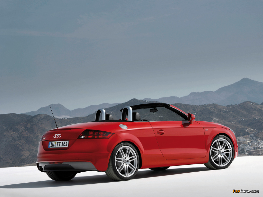 Audi TT S-Line Roadster (8J) 2007–10 photos (1024 x 768)