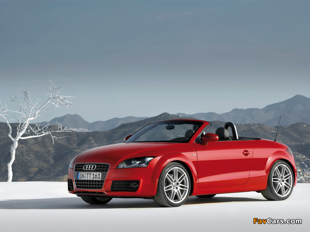 Audi TT S-Line Roadster (8J) 2007–10 photos (640 x 480)