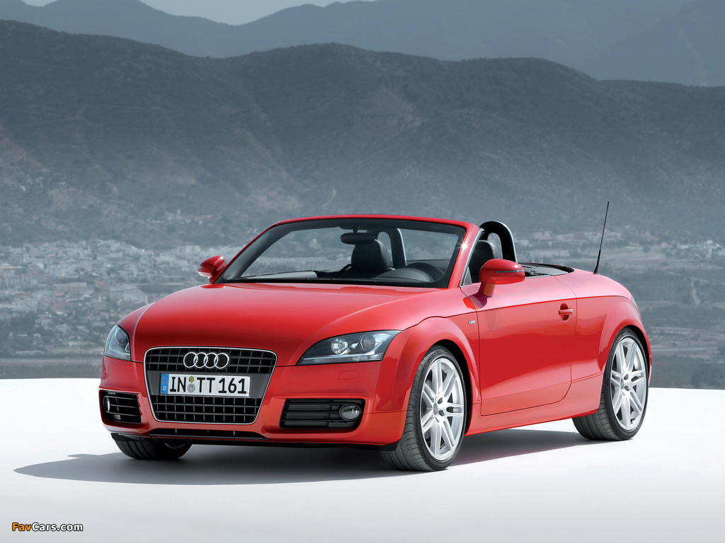 Audi TT S-Line Roadster (8J) 2007–10 photos (1024 x 768)