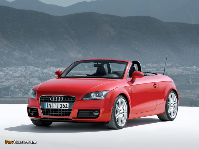 Audi TT S-Line Roadster (8J) 2007–10 photos (640 x 480)