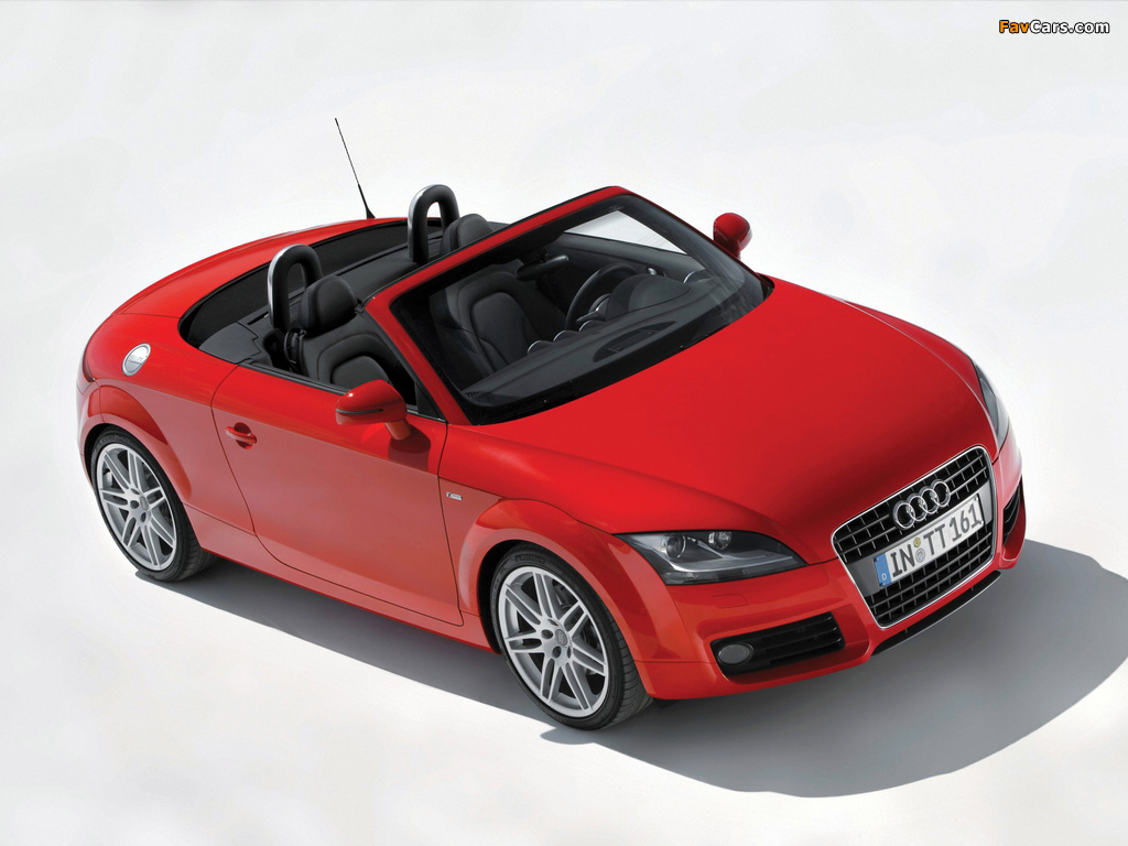 Audi TT S-Line Roadster (8J) 2007–10 wallpapers (1024 x 768)