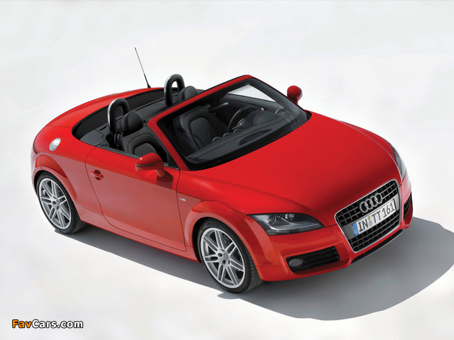 Audi TT S-Line Roadster (8J) 2007–10 wallpapers (640 x 480)