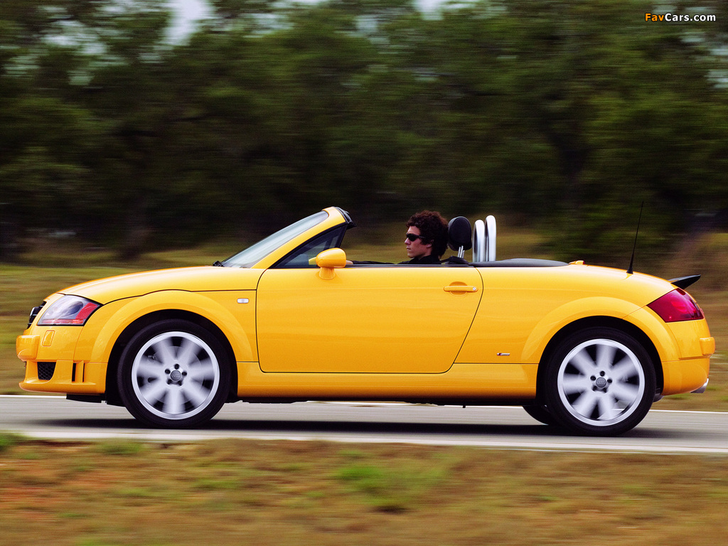 Audi TT 3.2 quattro Roadster US-spec (8N) 2003–06 wallpapers (1024 x 768)