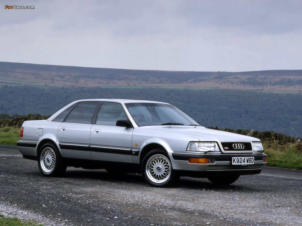 Audi V8 UK-spec 1988–94 wallpapers (1024 x 768)