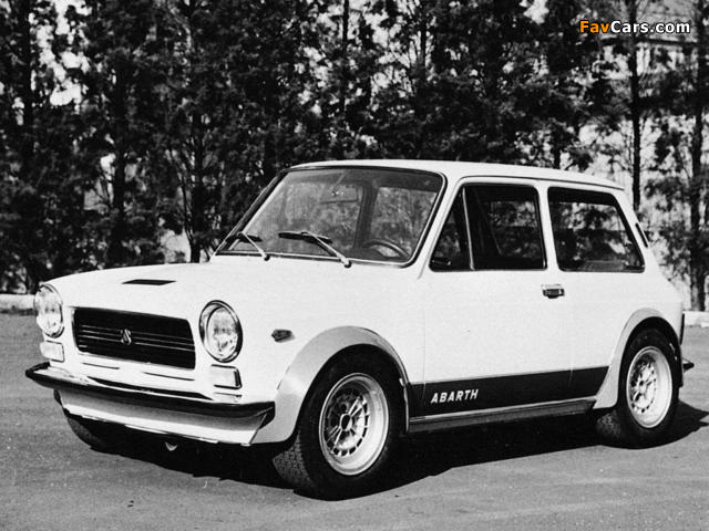 Autobianchi A112 Abarth Prototipo (1 Serie) 1970 pictures (640 x 480)