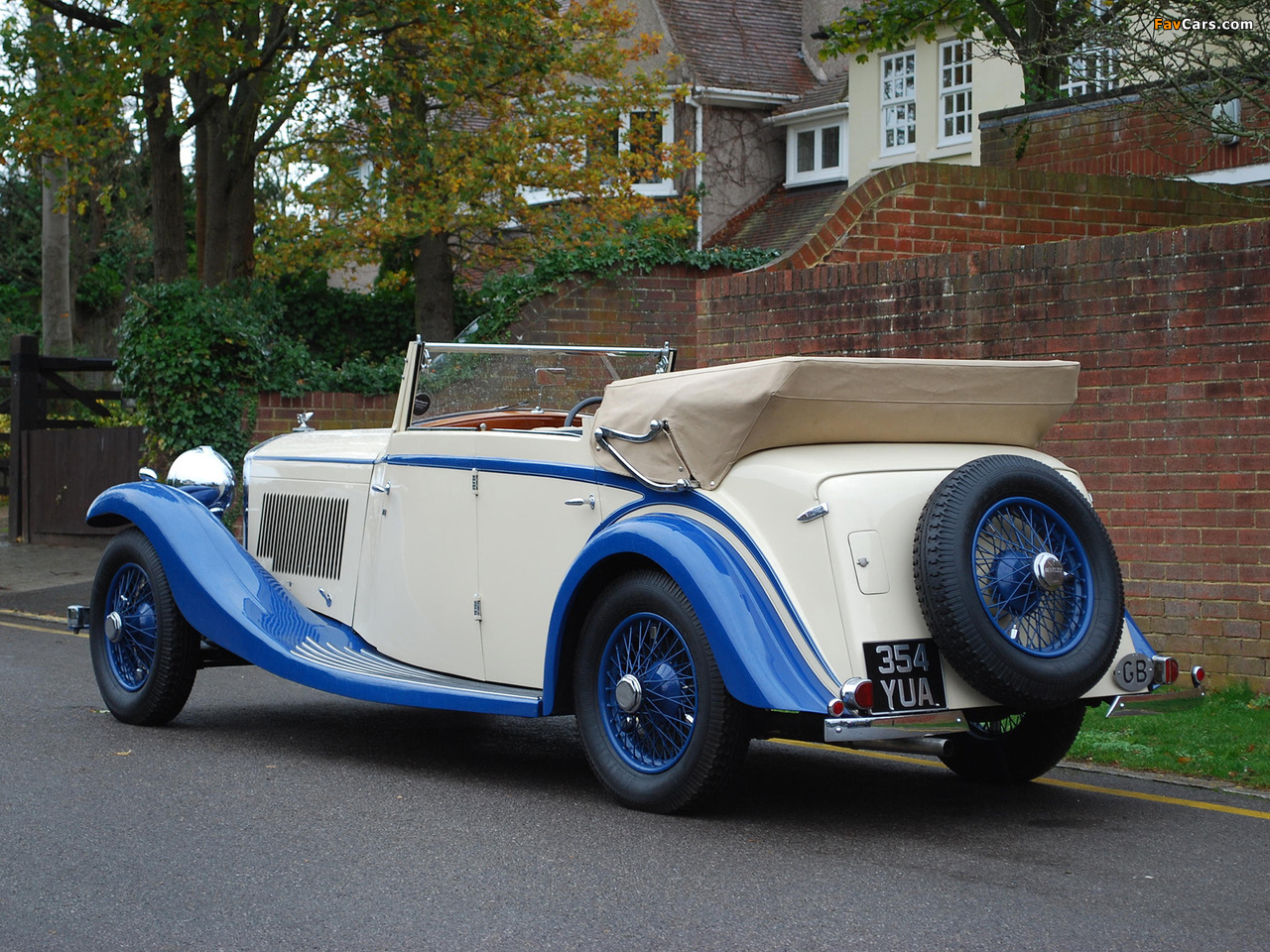 Bentley 3 ½ Litre All Weather Tourer by Mulliner 1934 pictures (1280 x 960)