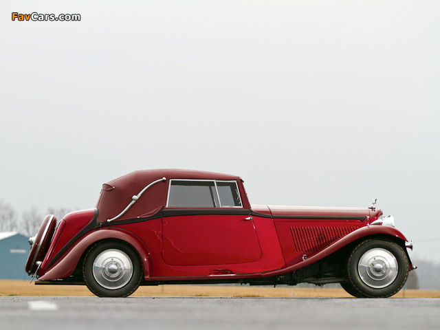 Bentley 3 ½ Litre Drophead Coupe by Park Ward 1934 wallpapers (640 x 480)