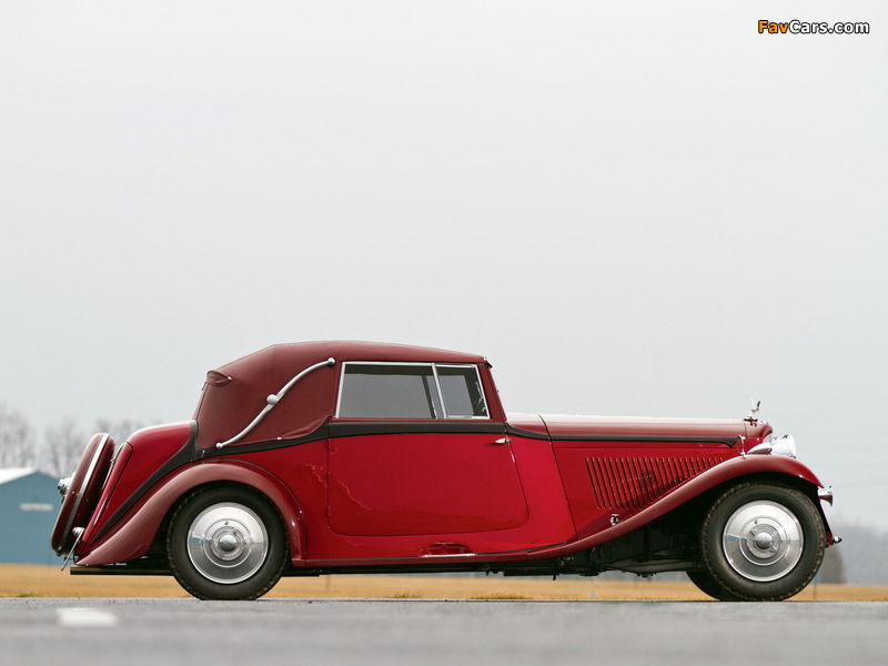 Bentley 3 ½ Litre Drophead Coupe by Park Ward 1934 wallpapers (800 x 600)