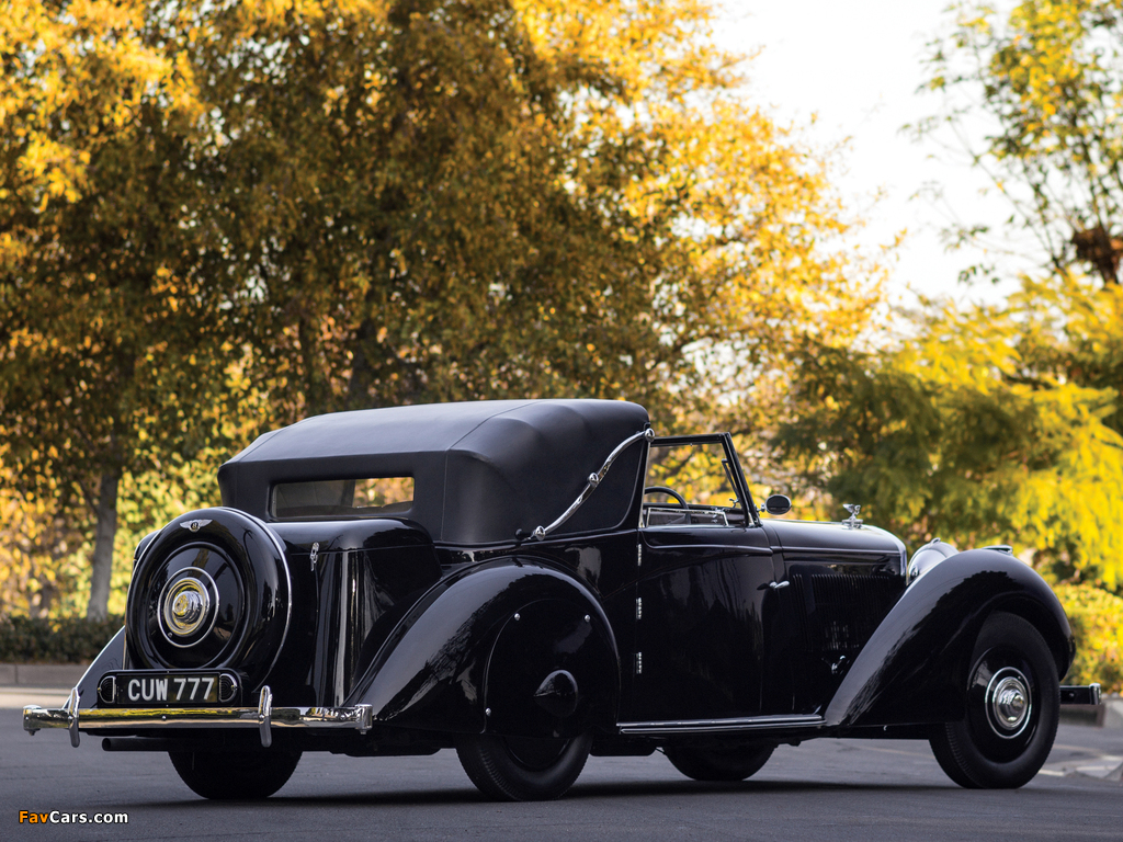 Bentley 3 ½ Litre Sedanca Coupe by Windovers 1936 pictures (1024 x 768)
