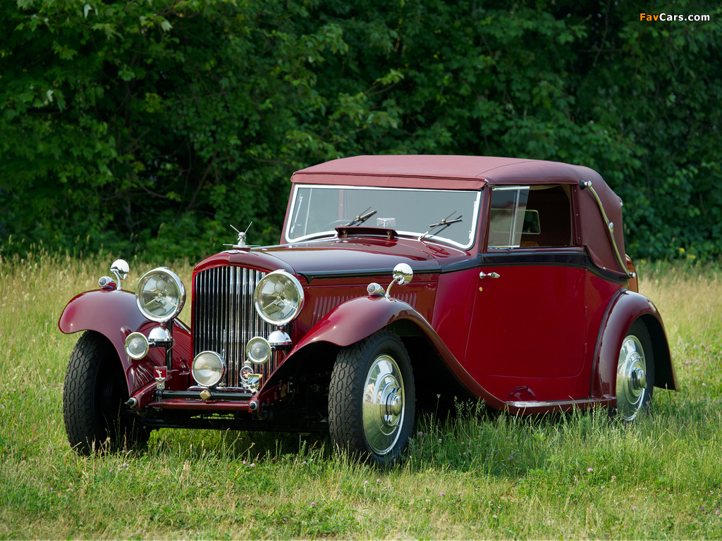 Bentley 3 ½ Litre Drophead Coupe by Park Ward 1934 pictures (1024 x 768)