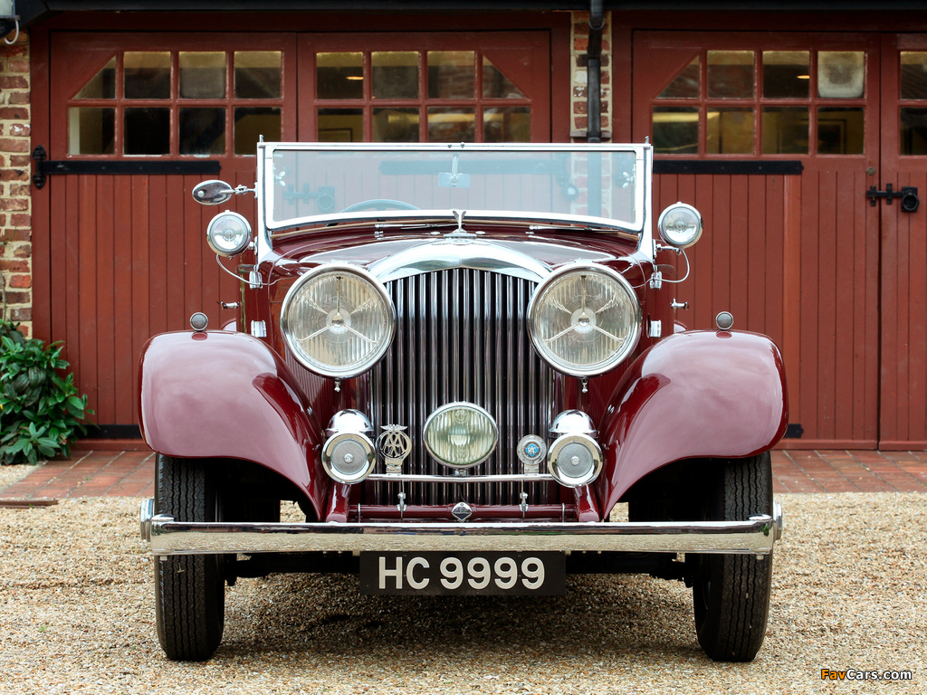 Bentley 3 ½ Litre Drophead Coupe by Vanden Plas 1934 wallpapers (1024 x 768)