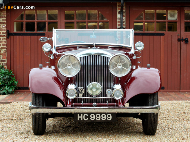 Bentley 3 ½ Litre Drophead Coupe by Vanden Plas 1934 wallpapers (640 x 480)